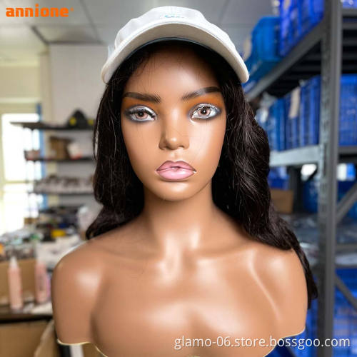 Factory Price human hair baseball cap hat wig,Baseball Cap Wig For Black Women,silly cap wigs with hats for girls